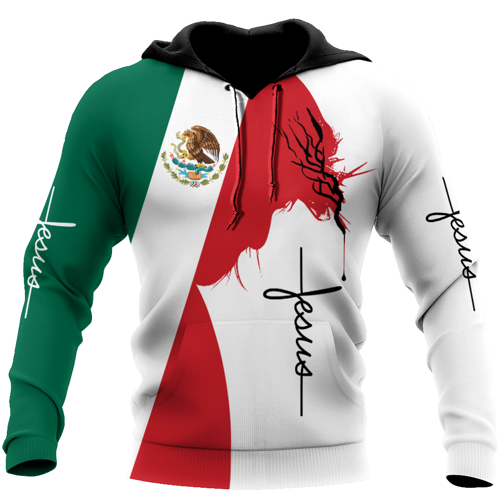 Mexico Jesus All Over Printed Unisex Hoodie