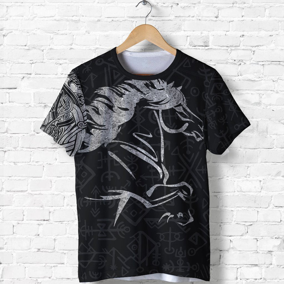 Unisex TShirt All Over Print Viking Gifts Icelandic Horse Hoodie Viking Style Unisex Shirt