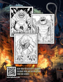 Giant Monster In City 30 Pages Printable Coloring Book