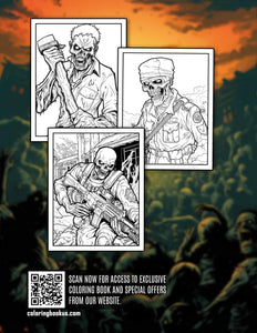 Zombie Apocalypse 30 Pages Printable Coloring Book