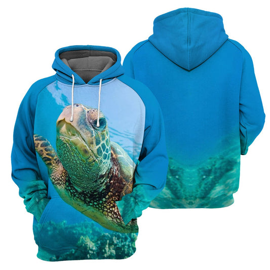 Sea Turtle All Over Print Unisex Hoodie
