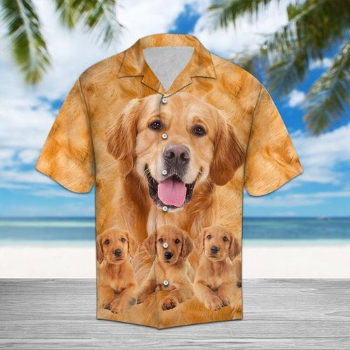 Golden Retriever Great   Orange Nice Design Unisex Hawaiian Shirt For Men And Women Dhc17063998