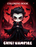 Chibi Vampire 30 Pages Printable Coloring Book