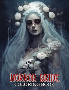 Horror Bride 30 Pages Printable Coloring Book