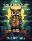 Night Owl 30 Pages Printable Coloring Book