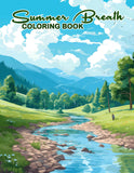 Summer Breath 30 Pages Printable Coloring Book