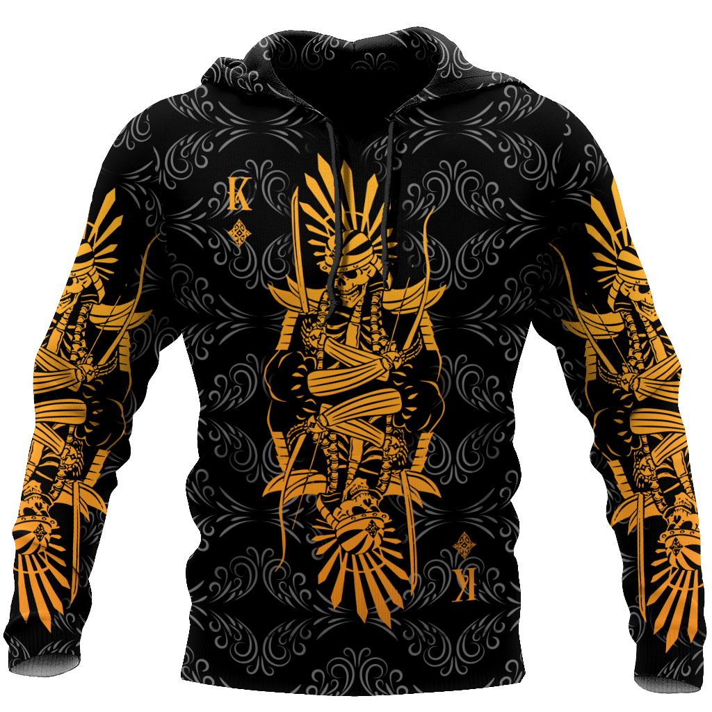 Unisex Hoodie All Over Print Skull Gifts King Diamond Skull Poker Over Printed Unisex Hoodie