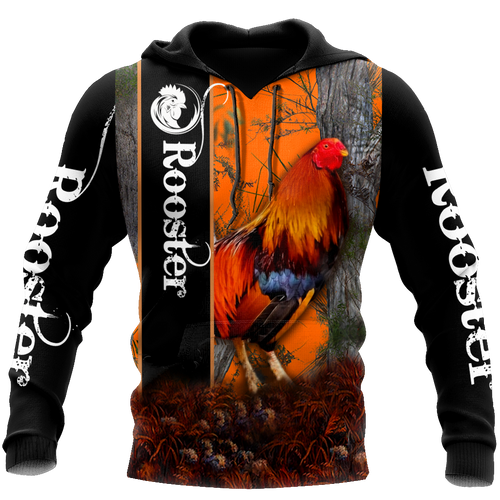 Premium Red Rooster Camo All Over Print Unisex Hoodie