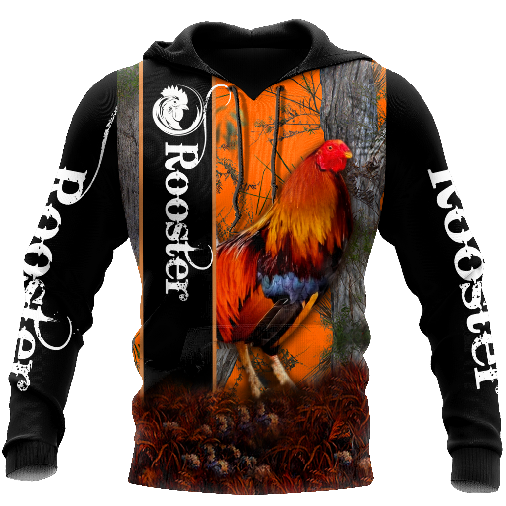 Premium Red Rooster Camo All Over Print Unisex Hoodie