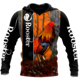 Premium Red Rooster Camo All Over Print Unisex Hoodie