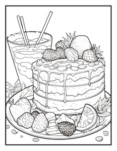 Let's Eat Together 30 Pages Printable Coloring Book