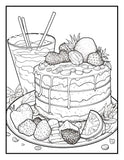 Let's Eat Together 30 Pages Printable Coloring Book