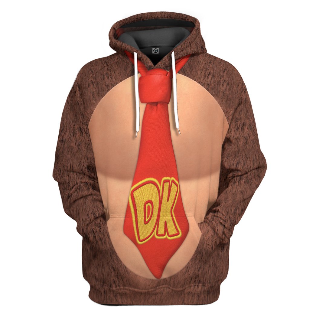 3D Donkey Kong All Over Print Unisex Hoodie
