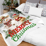 Merry Christmas Red Truck Blanket – Rustic Buffalo Plaid Holiday Throw (Copy)