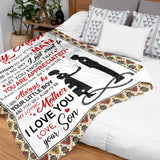Personalized Mom Blanket From Son – Mother Son Appreciation Gift