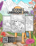 Adorable Labradors Dog 30 Pages Printable Coloring Book