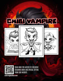 Chibi Vampire 30 Pages Printable Coloring Book