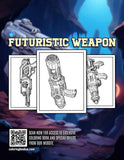 Futuristic Weapon 30 Pages Printable Coloring Book