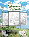 Summer Breath 30 Pages Printable Coloring Book