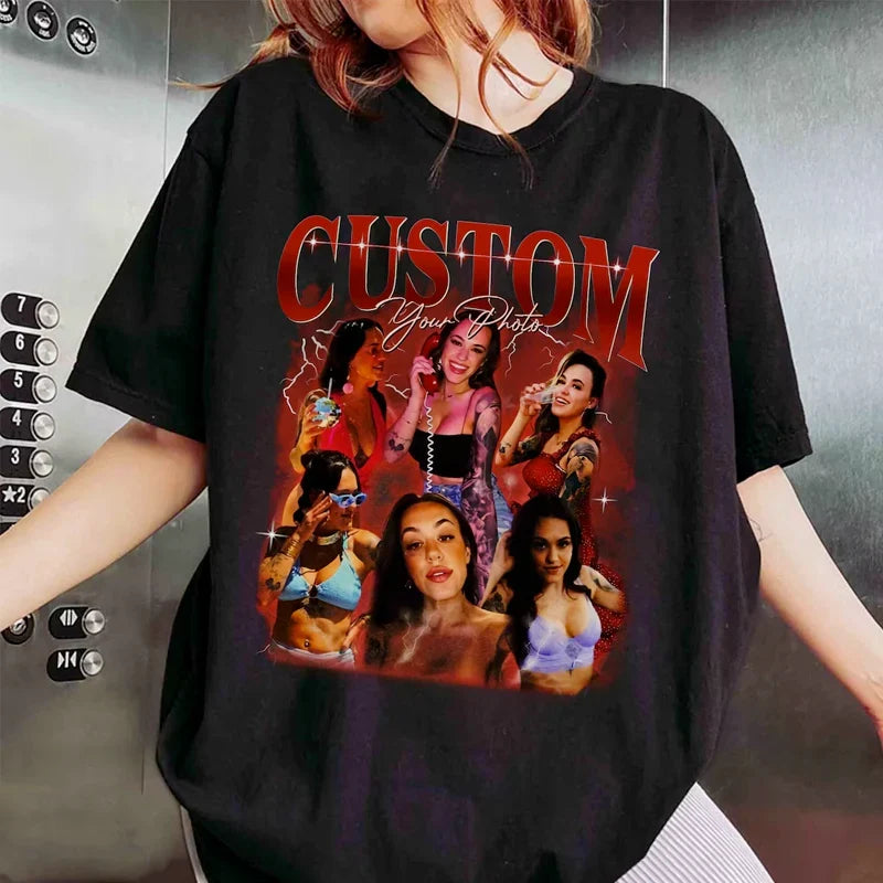 Custom Graphic Photo Vintage T-Shirt Family Graphic Shirt
