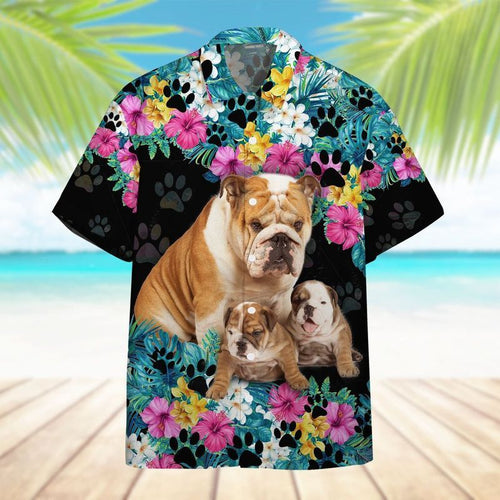 Bulldog Mother Day   Black Amazing Design Unisex Hawaiian Shirt For Men And Women Dhc17064032