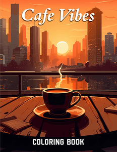 Cafe Vibes 30 Pages Printable Coloring Book