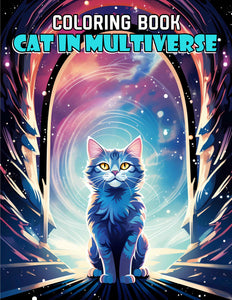 Cat In Multiverse 30 Pages Printable Coloring Book