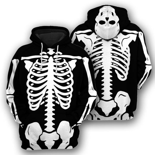 Halloween Skeleton Costume All Over Print Unisex Hoodie
