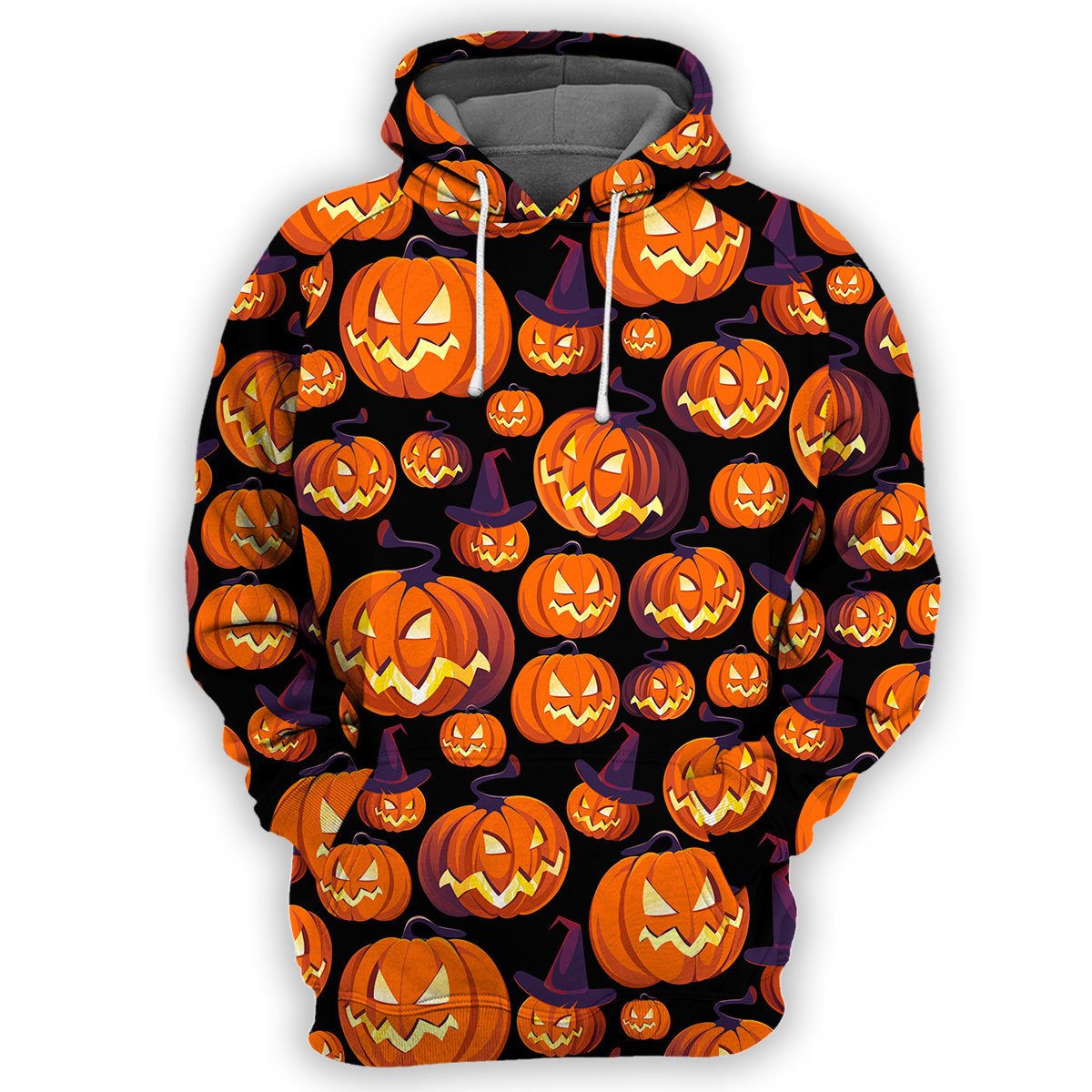 Pumpkin Halloween All Over Print Unisex Hoodie