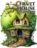 Fruit House 30 Pages Printable Coloring Book