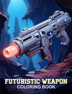 Futuristic Weapon 30 Pages Printable Coloring Book