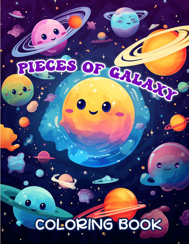 Pieces Of Galaxy 30 Pages Printable Coloring Book