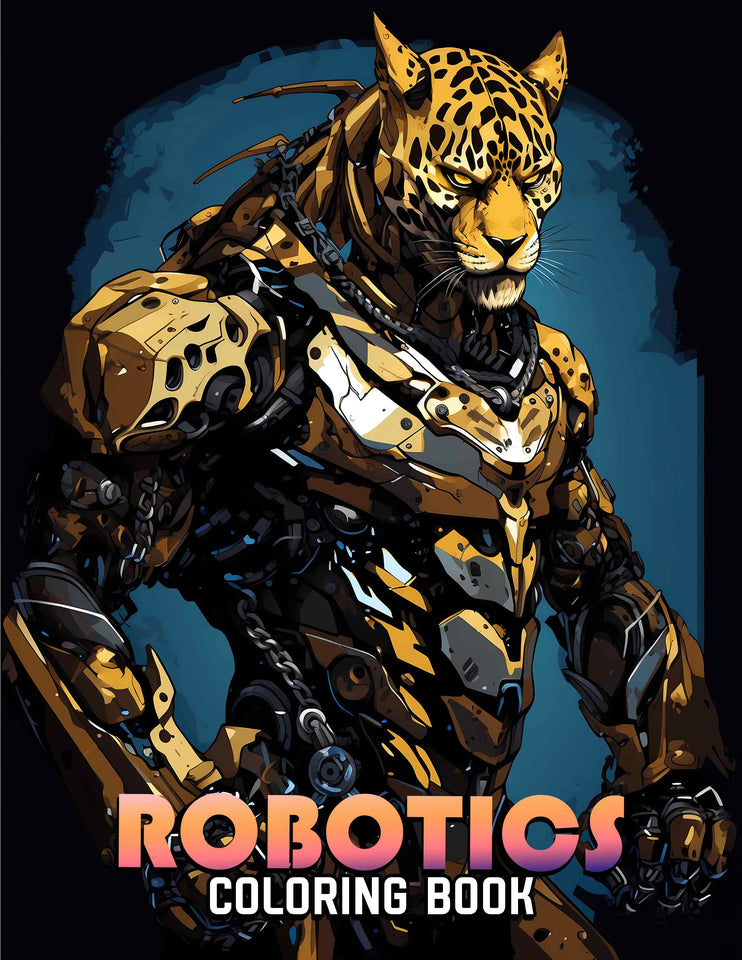 Robotics 30 Pages Printable Coloring Book