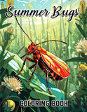 Summer Bugs 30 Pages Printable Coloring Book