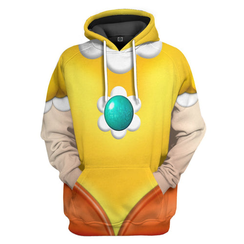 3D Princess Daisy All Over Print Unisex Hoodie