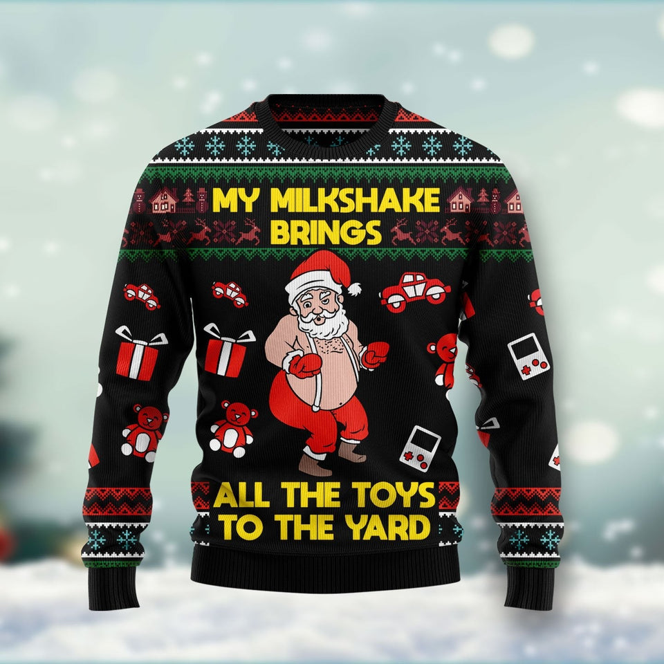 [CUSTOM] My Milkshake Bring Christmas Ugly Christmas Sweater