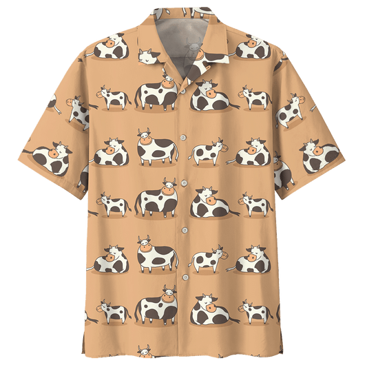 Cow  Tan Nice Design Unisex Hawaiian Shirt For Men And Women Dhc17063758