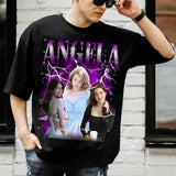 Custom Face T-Shirt for Girlfriend Boyfriend, Personalized Vintage Shirts