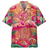 Flamingo  Pink Pink Unisex Hawaiian Shirt For Men And Women Dhc17063844