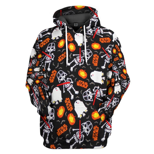 3D SW Halloween Trick Or Treat All Over Print Unisex Hoodie