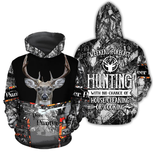 Hunting Gifts Deer Hunting Gifts Deer Hunt Weekend All Over Printed Unisex Hoodie