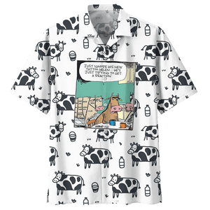 Cow  White Nice Design Unisex Hawaiian Shirt For Men And Women Dhc17063747