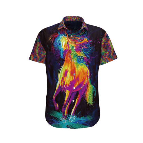 Horse  Black Nice Design Unisex Hawaiian Shirt For Men And Women Dhc17063601