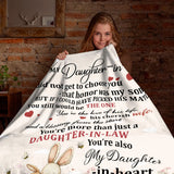 Personalized Daughter-in-Law Blanket, Custom Name Gift from Mother-in-Law