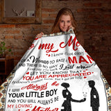 Personalized Mom Blanket From Son – Mother Son Appreciation Gift