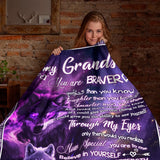 Personalized Grandson Blanket – Custom Name Gift from Grandma