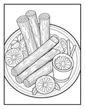 Let's Eat Together 30 Pages Printable Coloring Book