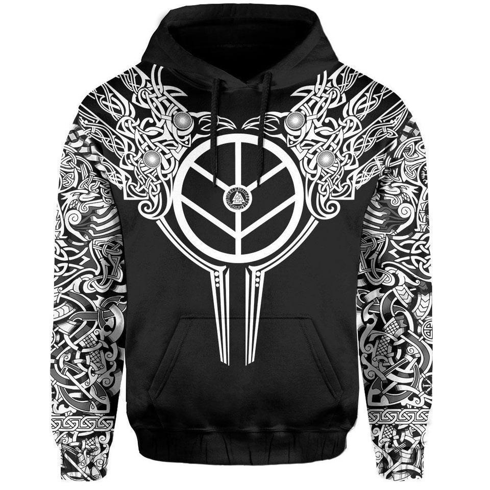 Unisex Hoodie All Over Print Viking Gifts Viking Valkyrie Pullover Unisex Hoodie