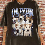 Custom Vintage Pet Shirt - Personalized Dog Photo T-Shirt, Retro 90s Graphic Shirt, Dog Lover Apparel