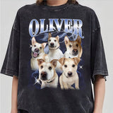 Custom Vintage Pet Shirt - Personalized Dog Photo T-Shirt, Retro 90s Graphic Shirt, Dog Lover Apparel